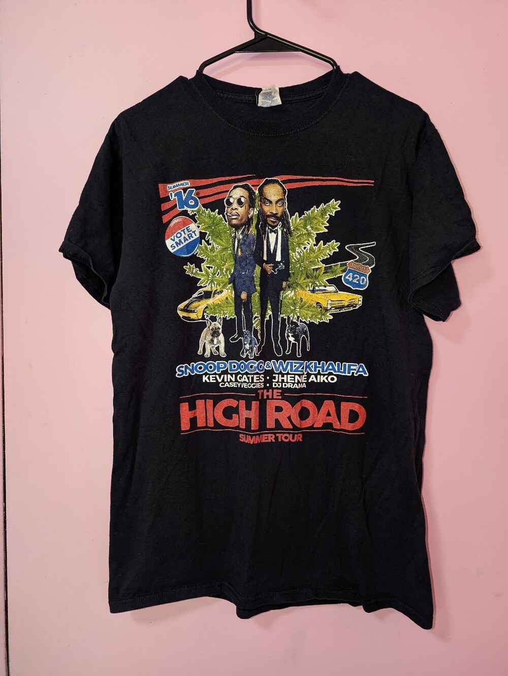 Snoop Dogg & Wiz Khalifa The High Road 2016 Tour T-Shirt